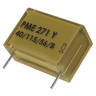 KEMET Paper Capacitor X2 4.7nF 300V AC 300V DC Through Hole PME271