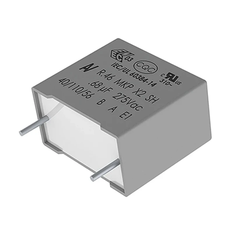 KEMET R46 Film Capacitor X2, ±20% Tolerance, 100nF Capacitance, 275V DC/AC Rated Voltage, Through Hole Mount R46KF310040P0M
