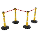 Skipper Red White Safety Barrier Polyester Retractable Tape 9 m Skipper01-YRW