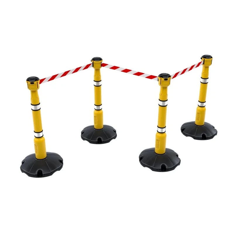 Skipper Red White Safety Barrier Polyester Retractable Tape 9 m Skipper01-YRW