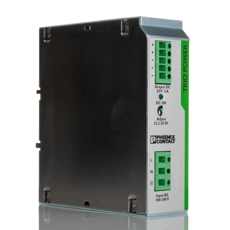 Phoenix Contact TRIO POWER Switch Mode DIN Rail Power Supply 1 Phase 264V AC Input, 29.5V DC 5A Output, 120W 2866310