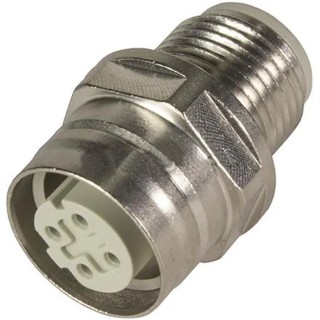 HARTING Straight Circular Connector Adapter 4 M12 Female 4 M12 Male 21033812403