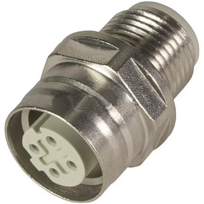 HARTING Straight Circular Connector Adapter 4 M12 Female 4 M12 Male 21033812403