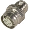HARTING Straight Circular Connector Adapter 4 M12 Female 4 M12 Male 21033812403