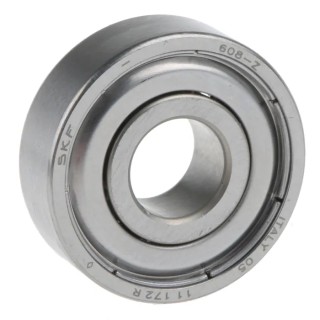 SKF Shielded Single Row Deep Groove Ball Bearing 8 mm ID, 22 mm OD, 7 mm Width, 38000 rpm Limiting Speed 608-Z
