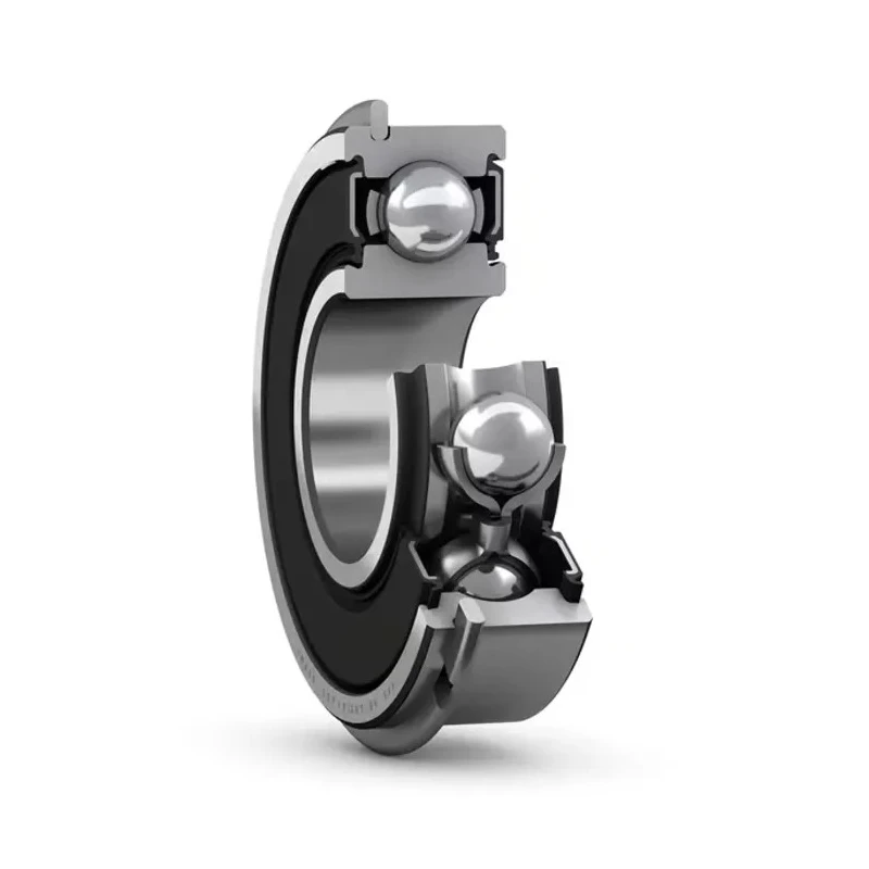 SKF Single Row Deep Grooved Ball Bearing 12 mm ID, 32 mm OD, 10 mm Race Width, Sealed, C3 Clearance 6201-2RSHNR/C3GJN