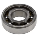 SKF Single Row Deep Groove Ball Bearing 20 mm ID, 47 mm OD, 14 mm Width, Non-Metallic Cage, C3 Internal Clearance 6204 TN9/C3