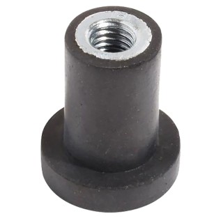 RS PRO Cylindrical M3 Anti-Vibration Mount with 6 kg Compression, 12 mm Outer Diameter, 9 mm Height 126-3569