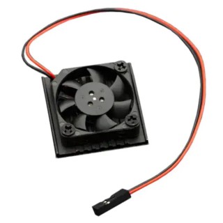 DFRobot Heatsink Cooling Fan, LattePanda Compatible, Aluminium, Blue Finish, 34.5 x 34.5 x 10 mm, 5 V 0.14 A, 6500 FIT0504