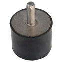 RS PRO Cylindrical M10 Anti-Vibration Mount Male Buffer Foot 281 kg Compression 50 mm OD 40 mm Height 126-3930