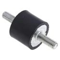 RS PRO M8 Anti-Vibration Mount Male to Male Bobbin, Natural Rubber, 52.6 kg Compression Load, 30 mm OD, 25 mm Height 126-3966