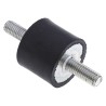 RS PRO M8 Anti-Vibration Mount Male to Male Bobbin, Natural Rubber, 52.6 kg Compression Load, 30 mm OD, 25 mm Height 126-3966