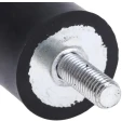 RS PRO M8 Anti-Vibration Mount Male to Male Bobbin, Natural Rubber, 52.6 kg Compression Load, 30 mm OD, 25 mm Height 126-3966