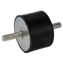 RS PRO M12 Anti-Vibration Mount Male to Male Bobbin, Natural Rubber, 353.2 kg Compression, 75 mm OD, 50 mm H 126-4272