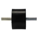 RS PRO M12 Anti-Vibration Mount Male to Male Bobbin, Natural Rubber, 353.2 kg Compression, 75 mm OD, 50 mm H 126-4272