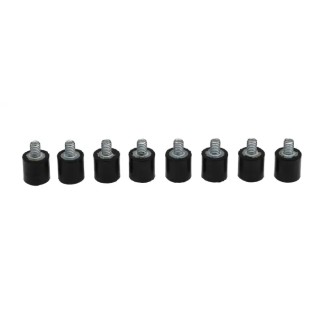 RS PRO Cylindrical M4 Anti-Vibration Mount Male Buffer Foot with 5 kg Compression Load 10 mm OD 10 mm Height 60 126-4926
