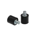 RS PRO Cylindrical M4 Anti-Vibration Mount Male Buffer Foot with 5 kg Compression Load 10 mm OD 10 mm Height 60 126-4926