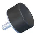 RS PRO Cylindrical M4 Anti-Vibration Mount Male Buffer Foot with 24 kg Compression, 15 mm OD, 8 mm H 126-4931
