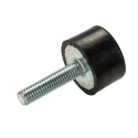 RS PRO Cylindrical M8 Anti-Vibration Mount Male Buffer Foot 72 kg Compression 30 mm OD 17 mm H 126-4961