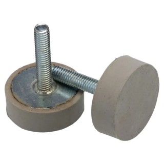 RS PRO Cylindrical M6 Anti-Vibration Mount Male Buffer Foot 72 kg Compression 30 mm OD 10 mm H 126-4959