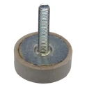 RS PRO Cylindrical M6 Anti-Vibration Mount Male Buffer Foot 72 kg Compression 30 mm OD 10 mm H 126-4959