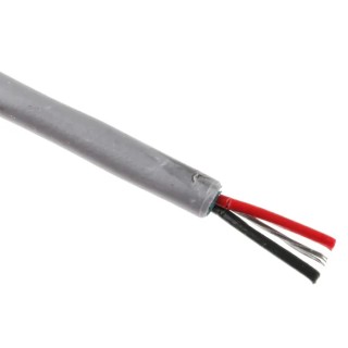 Alpha Wire Alpha Essentials Communication & Control Series Data Cable 1 Pair 2 Cores 304 m Grey Sheath Polyvinyl 5471C SL001