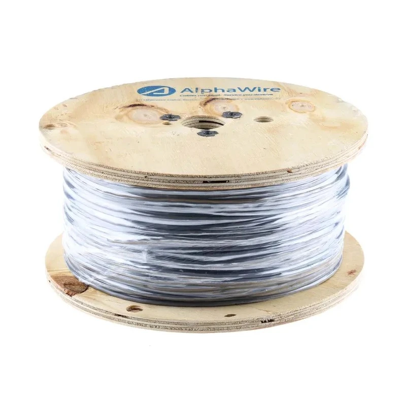 Alpha Wire Alpha Essentials Communication & Control Series Data Cable 1 Pair 2 Cores 304 m Grey Sheath Polyvinyl 5471C SL001