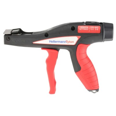 HellermannTyton EVO9 Cable Tie Gun, 13 mm Capacity, Anti-Slip Ergonomic Handle, Plastic Housing EVO9