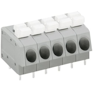 WAGO 804 Series PCB Female Solder Lighting Connector, 5-Pole, 5-Way, 630V 804-105