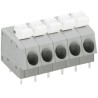 WAGO 804 Series PCB Female Solder Lighting Connector, 5-Pole, 5-Way, 630V 804-105