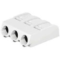 WAGO 2061 Series PCB Terminal Block Female Cage Clamp, 3-Pole, 10A 17.5A, 3-Way 2061-603/998-404
