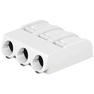 WAGO 2061 Series PCB Terminal Block Female Cage Clamp, 3-Pole, 10A 17.5A, 3-Way 2061-603/998-404