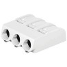 WAGO 2061 Series PCB Terminal Block Female Cage Clamp, 3-Pole, 10A 17.5A, 3-Way 2061-603/998-404