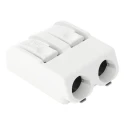 WAGO 2061 Series PCB Terminal Block Female Cage Clamp, 2-Pole, 10A, 17.5A, 630V, 2-Way 2061-602/998-404