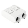 WAGO 2061 Series PCB Terminal Block Female Cage Clamp, 2-Pole, 10A, 17.5A, 630V, 2-Way 2061-602/998-404