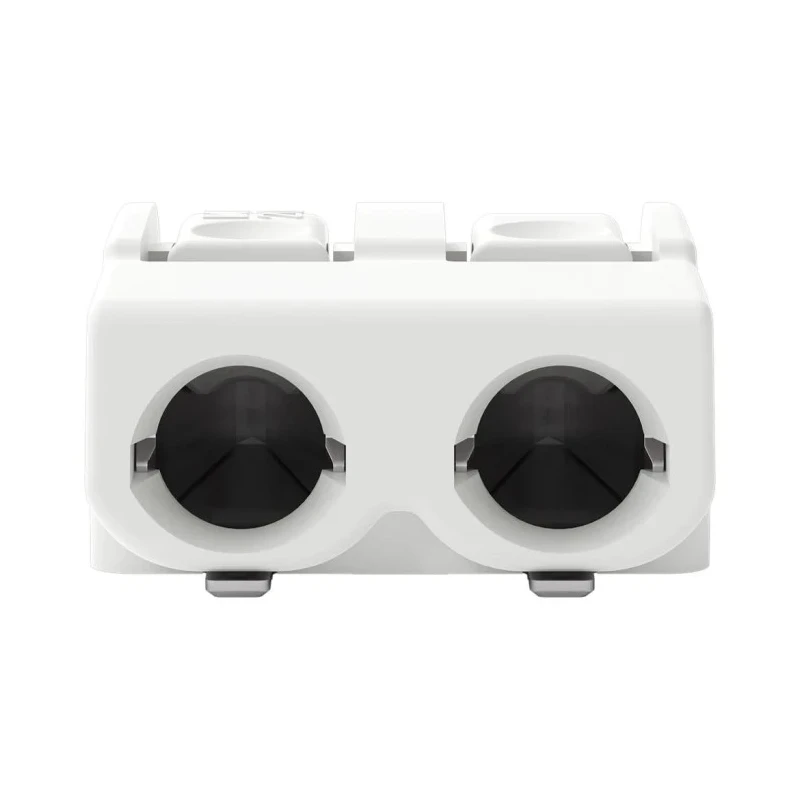 WAGO 2061 Series PCB Terminal Block Female Cage Clamp, 2-Pole, 10A, 17.5A, 630V, 2-Way 2061-602/998-404