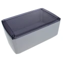 CAMDENBOSS 1102 Series Grey Transparent Lid ABS Enclosure, IP54, 40 mm x 110 mm x 60 mm CSACTT002