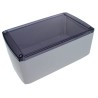 CAMDENBOSS 1102 Series Grey Transparent Lid ABS Enclosure, IP54, 40 mm x 110 mm x 60 mm CSACTT002