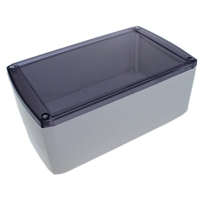 CAMDENBOSS 1102 Series Grey Transparent Lid ABS Enclosure IP54 50mm x 125mm x 75mm 
