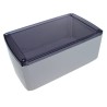 CAMDENBOSS 1102 Series Grey Transparent Lid ABS Enclosure IP54 50mm x 125mm x 75mm