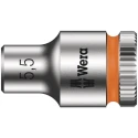 Wera 1/4 in Drive 5.5 mm 6 Point Hex Chrome Vanadium Steel Socket 23mm Overall Length 05003504001