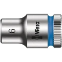 Wera 1/4 in Drive 6 mm Standard Hex Socket, Chrome Vanadium Steel, 23mm Overall Length 05003505001