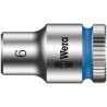 Wera 1/4 in Drive 6 mm Standard Hex Socket, Chrome Vanadium Steel, 23mm Overall Length 05003505001