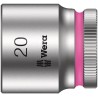 Wera Chrome Vanadium Steel 3/8 in Drive 20 mm 6 Point Hex Socket 30mm Overall Length 05003565001