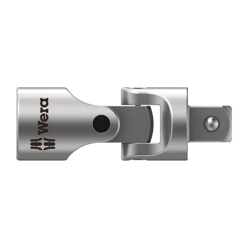 Wera 3/8 in Square Joint Socket, 50mm Overall Length, Molybdenum Steel and Chrome Vanadium Steel 05003585001