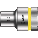Wera 1/2 in Drive 10 mm 6 Point Hex Socket Chrome Vanadium Steel, 37mm Overall Length 05003601001