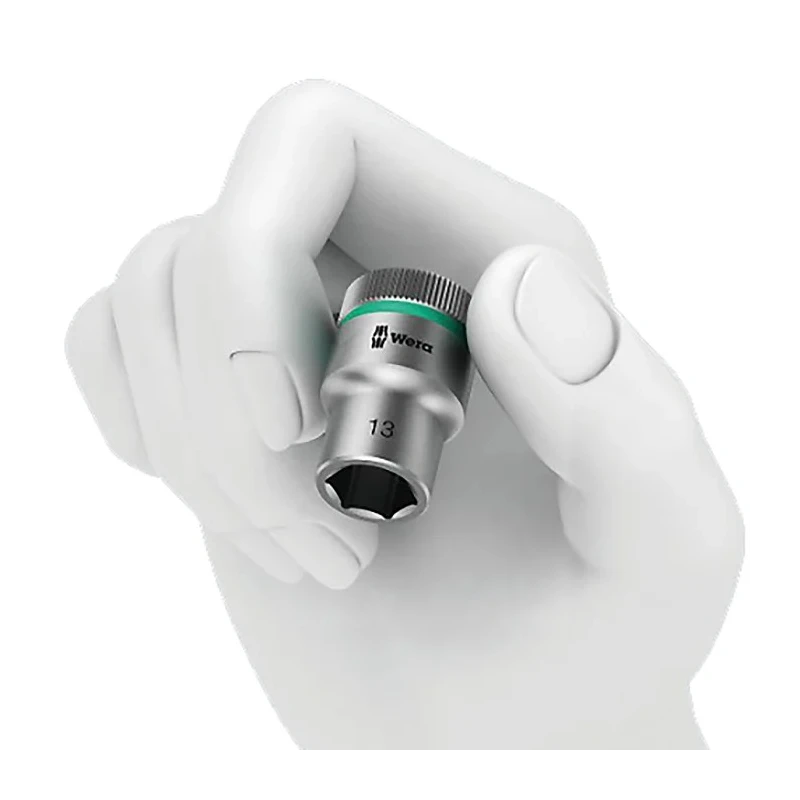Wera 1/2 in Drive 11 mm 6 Point Hex Chrome Vanadium Steel Socket 37mm Overall Length 05003602001