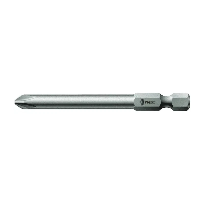 Wera Screwdriver Bit, PH2 Size, Hexagonal Drive, 70 mm Overall Length 05059770001