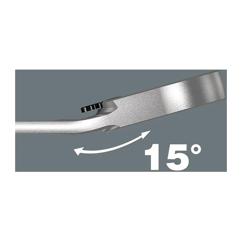 Wera Combination Ratchet Spanner Chrome Finish 246 mm Overall Size 19 mm 05020074001