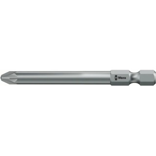 Wera Screwdriver Bit, 1/4 in Hexagon Drive, PZ1 Tip, Tough Viscous Material, 70 mm Overall 05060027001